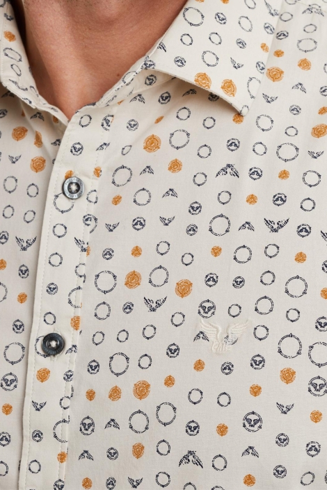 PME legend long sleeve shirt print on poplin